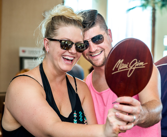 All qualifiers got to choose a free pair of Maui Jim sunglasses at a Peak Performers sales conference in Hollywood, FL.