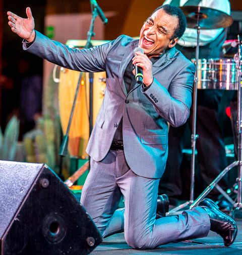 Singer Jon Secada performs for the top-qualifying salespeople for a Fortune 500 financial services company in Los Cabos, Mexico.