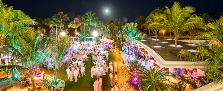 Attendees to a corporate celebration at the Diplomat Beach Resort in Hollywood, FL were encouraged to wear white.